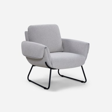 POLTRONA ROSEN / TABLERO TERCIADO GRIS ROSS TELA - 1