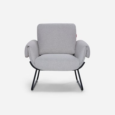POLTRONA ROSEN / TABLERO TERCIADO GRIS ROSS TELA - 2