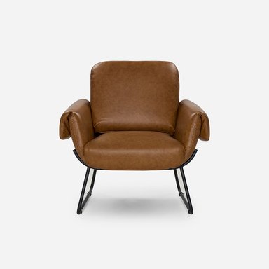 POLTRONA ROSEN ROSS CUERO CAMEL - 2