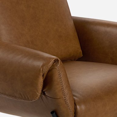 POLTRONA ROSEN ROSS CUERO CAMEL - 4