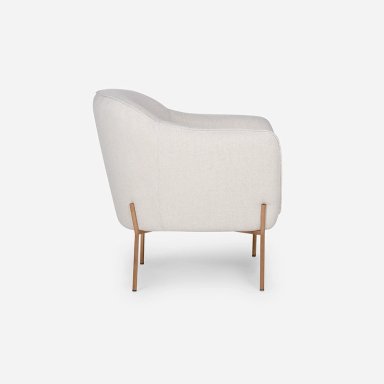 POLTRONA ROSEN KENDALL TELA BLANCO - 3