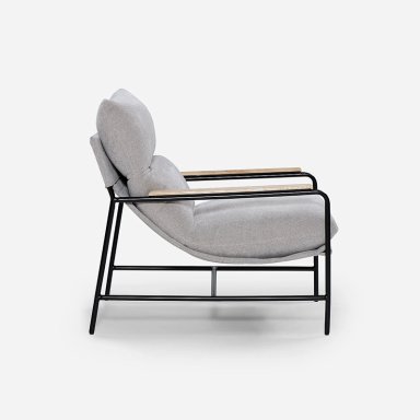 POLTRONA ROSEN GRIS ELLON TELA - 3