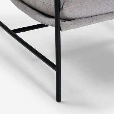 POLTRONA ROSEN GRIS ELLON TELA - 5