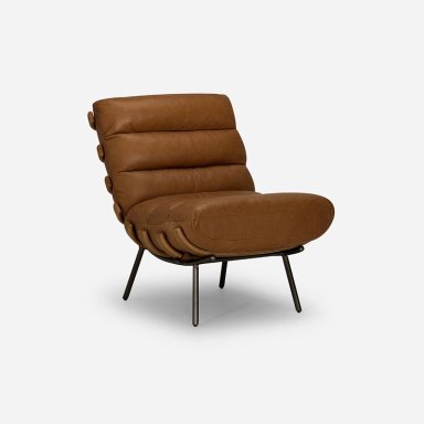 POLTRONA ROSEN CUERO CAFE PONTI CAMEL - 1