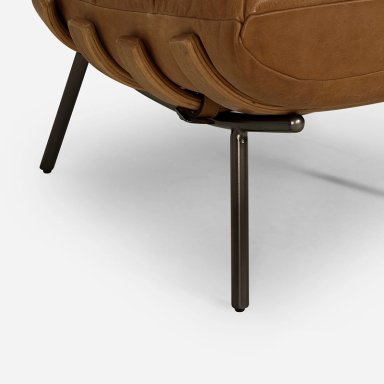 POLTRONA ROSEN CUERO CAFE PONTI CAMEL - 5