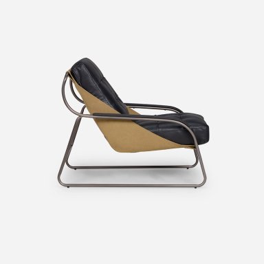 POLTRONA ROSEN CUERO NEGRO MONTOK - 3