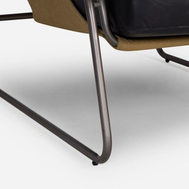 POLTRONA ROSEN CUERO NEGRO MONTOK - 5