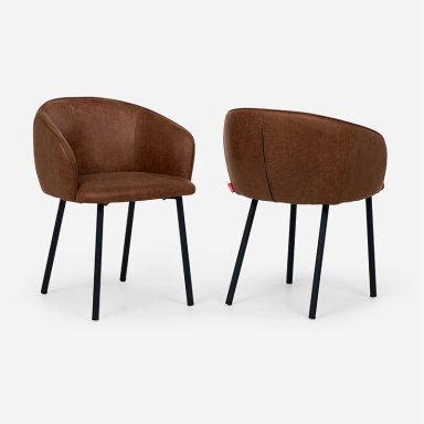 SET ROSEN CAMEL 2 POLTRONAS TURIF TELA - 1