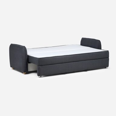 FUTON BRON 3 CUERPOS TELA GRAFITO - 3