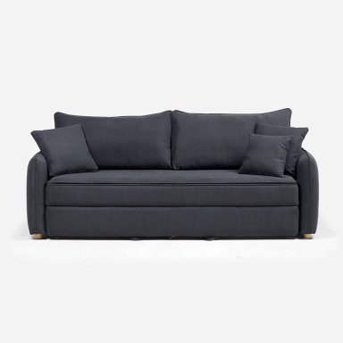 FUTON BRON 3 CUERPOS TELA GRAFITO - 4