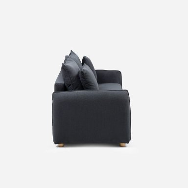 FUTON BRON 3 CUERPOS TELA GRAFITO - 5