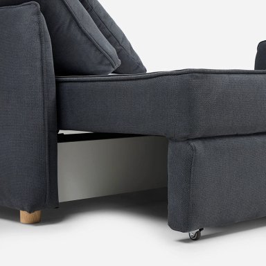 FUTON BRON 3 CUERPOS TELA GRAFITO - 8