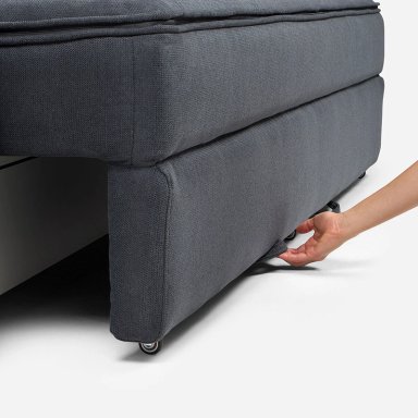 FUTON BRON 3 CUERPOS TELA GRAFITO - 9