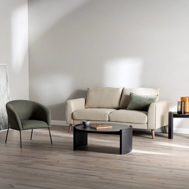 SOFA BIRAN 3 CUERPOS TELA BEIGE - 2