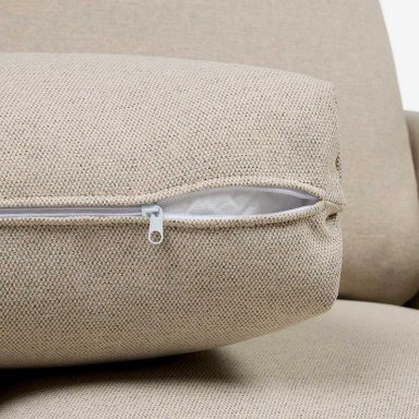 SOFA BIRAN 3 CUERPOS TELA BEIGE - 8