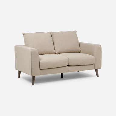 SOFA BIRAN 2 CUERPOS TELA BEIGE - 1