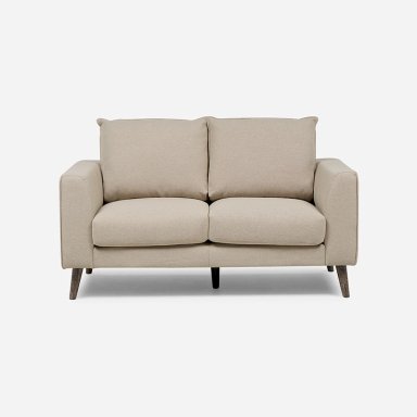 SOFA BIRAN 2 CUERPOS TELA BEIGE - 2