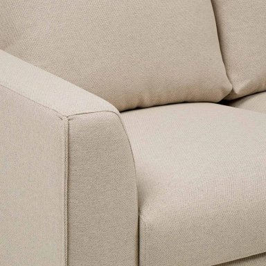SOFA BIRAN 2 CUERPOS TELA BEIGE - 5