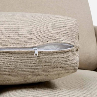 SOFA BIRAN 2 CUERPOS TELA BEIGE - 7