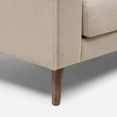 SOFA BIRAN 2 CUERPOS TELA BEIGE - 8