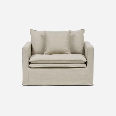 SILLON GABON 1 CUERPO TELA BEIGE - 3