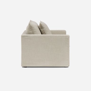 SILLON GABON 1 CUERPO TELA BEIGE - 4