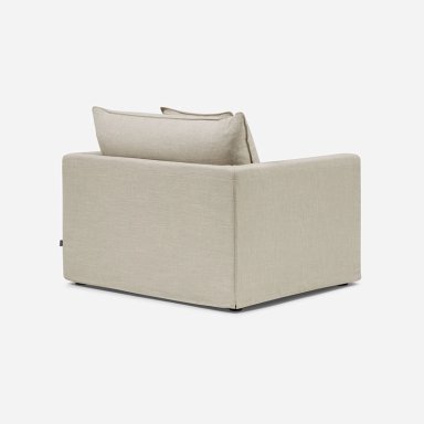 SILLON GABON 1 CUERPO TELA BEIGE - 5
