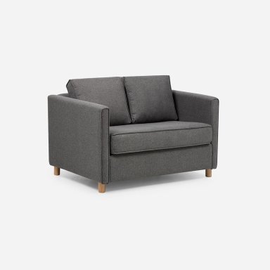 SOFA CAMA LIDO 1,5 CUERPOS TELA GRIS - 1