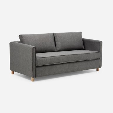 SOFA CAMA LIDO 3 CUERPOS TELA GRIS - 1