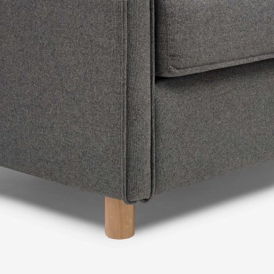 SOFA CAMA LIDO 3 CUERPOS TELA GRIS - 5
