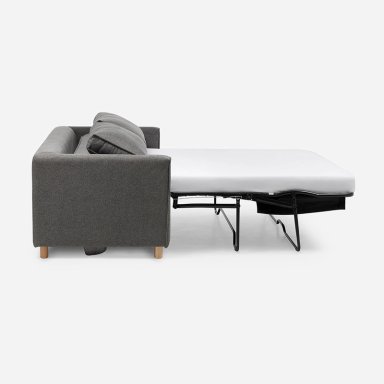 SOFA CAMA LIDO 3 CUERPOS TELA GRIS - 6