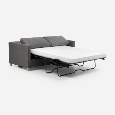 SOFA CAMA LIDO 3 CUERPOS TELA GRIS - 7