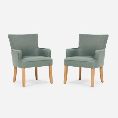 SET 2 POLTRONAS EMILY II TELA SAGE - 1