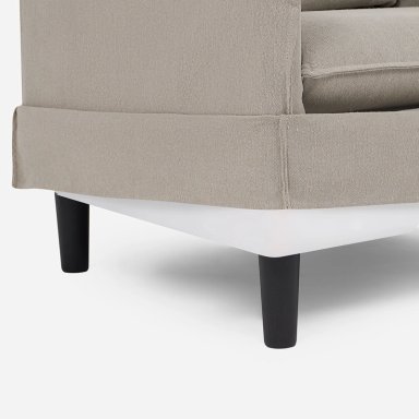 SILLON LAZCANO 1 CUERPO TELA TAUPE - 6