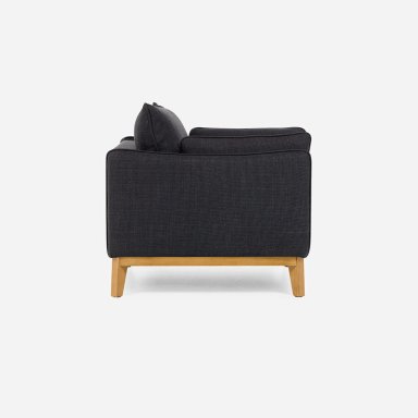 SILLON HOLSTEBRO 1 CUERPO TELA CHARCOAL - 3