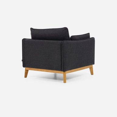 SILLON HOLSTEBRO 1 CUERPO TELA CHARCOAL - 4