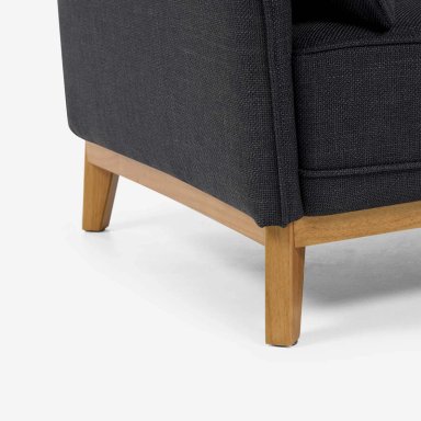 SILLON HOLSTEBRO 1 CUERPO TELA CHARCOAL - 5