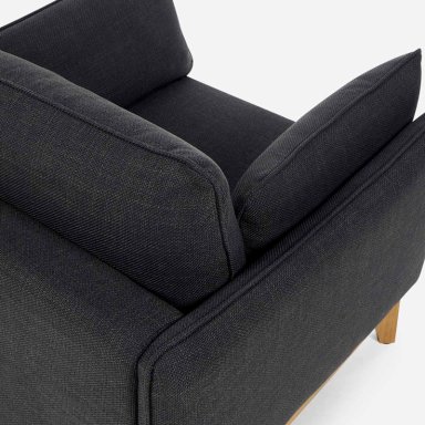 SILLON HOLSTEBRO 1 CUERPO TELA CHARCOAL - 7