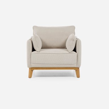 SILLON HOLSTEBRO 1 CUERPO TELA BEIGE - 3