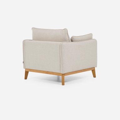 SILLON HOLSTEBRO 1 CUERPO TELA BEIGE - 5