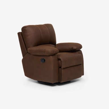 BERGERE ARCHIE MANUAL GIRATORIO TELA MARRON - 1