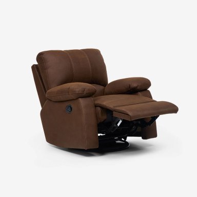 BERGERE ARCHIE MANUAL GIRATORIO TELA MARRON - 4