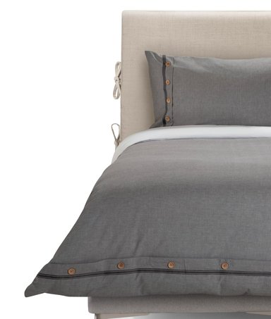 FUNDA PLUMON ROSEN ALGODON PURE NEW LANIN 1,5 PLAZAS GRIS - 1