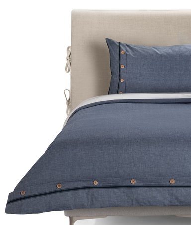 FUNDA PLUMON ROSEN ALGODON PURE NEW LANIN 1,5 PLAZAS DENIM - 1
