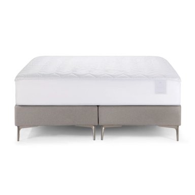 CUBRECOLCHÓN ROSEN 2 PLAZAS BLANCO LISO COPPER HEALTH IMPERMEABLE 150X200 CM - 1