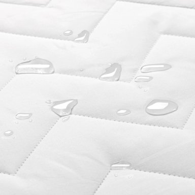 CUBRECOLCHÓN ROSEN 2 PLAZAS BLANCO LISO COPPER HEALTH IMPERMEABLE 150X200 CM - 4
