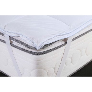TOPPER ROSEN MICROFIBRA BLANCO LISO HIPOALÉRGENICO KING 180X200 CM - 2