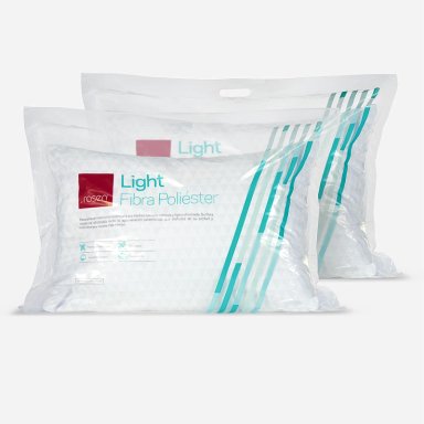 SET 2 ALMOHADAS ROSEN FIBRA LIGHT AMERICANA 70 X 50 CM BLANCO - 1