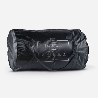 TOPPER ROSEN ALGODÓN BLANCO LISO AME PLUMA SUPER KING 200 X 200 CM - 2