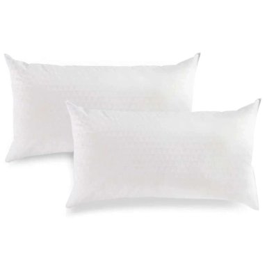 SET 2 ALMOHADAS ROSEN FIBRA LIGHT KING 90 X 50 CM ALGODÓN BLANCO - 4